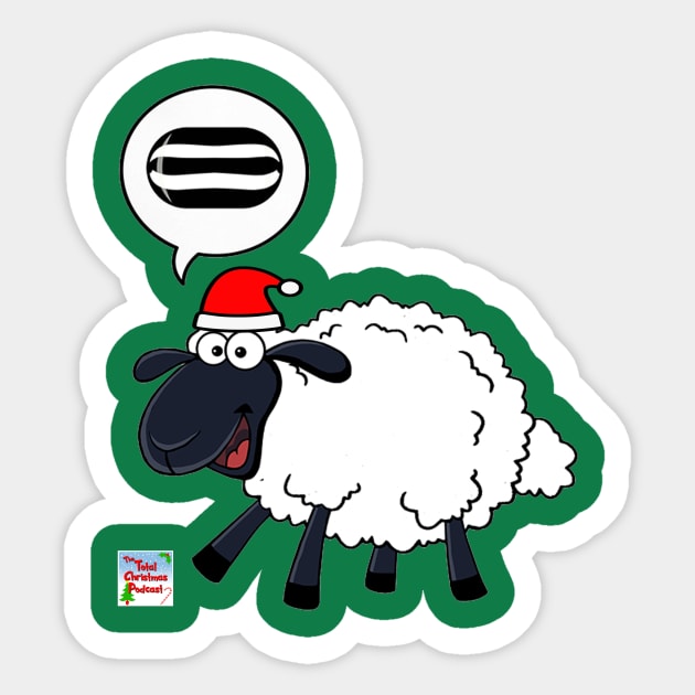 Baa Humbug Sticker by The Total Christmas Podstore